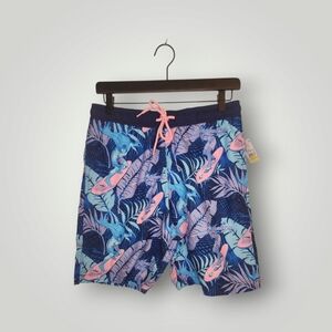 Batman Blue and Pink Surfing Graphic Swim Shorts board shorts size S Nwt